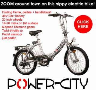 Power city Light Folding 20 Electric Bicycle Bike  