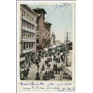  Reprint The Boardwalk, Atlantic City, N. J 1898 1931