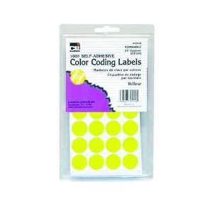 Charles Leonard Inc. Labels with Color Coding Dots, 0.75 Inch Diameter 