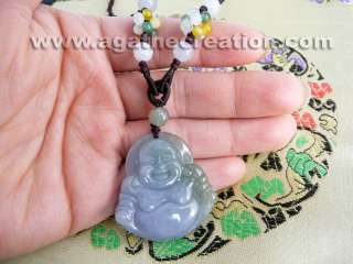 Collier pierre jade bouddha rieur fait main 003 mixte en vente sur 