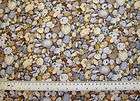 Seaside Pebbles   100% cotton fabric FQ 22x18