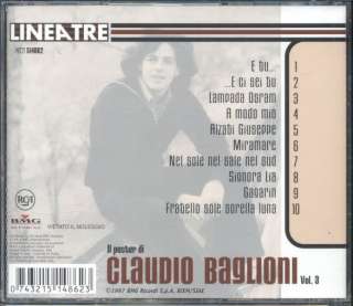 3x2 CD CLAUDIO BAGLIONI   IL POSTER DI BAGLIONI VOL. 3 CD QUASI 
