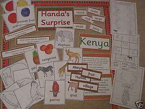 Handas Surprise teacher resource story sack  Handas  