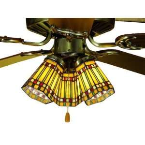   Tiffany Stained Glass Ceiling Fan 52 Inches Width
