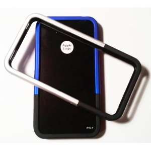 iFrogz Luxe Edge Bumper Cases for Apple iPhone 4 (2 Pack)   Blue/Black 