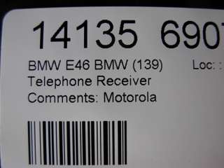 2001 BMW E46 Motorola Telephone Receiver  