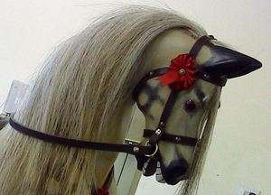 BEST Quality Rocking Horse Leather Nail on Bridle with Reins & Bit   S 