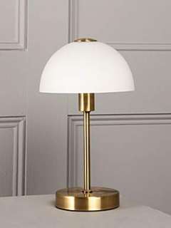 Linea Antique brass Quincey touch table lamp   