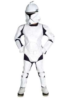 Child Deluxe Clone Trooper Costume   Kids Star Wars Episode 2 Costumes