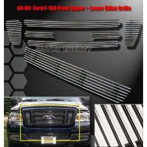 Ford F150 6 Piece Billet Grille Combo   Bumper Grille Grille Grill 