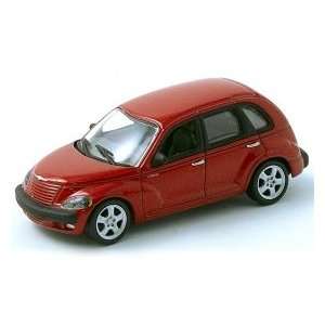  164 Scale Chrysler PT Cruiser 2001 Red Diecast Car Model 