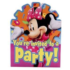    Minnie Mouse Party Invitations & Envelopes 8 ct Toys & Games