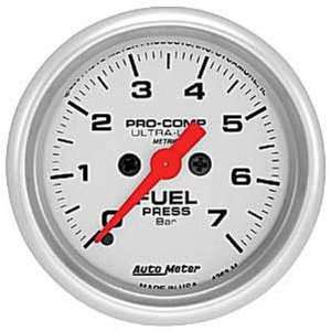  Auto Meter Ultra Lite Fuel Pressure Gauge   4363 M 