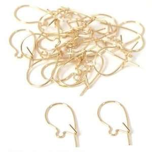  24 14K Gold Filled Earring Wires Yellow Kidney 24 Gauge 