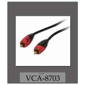   FOOT SINGLE RCA MALE TO RCA MALE AUDIO CABLE