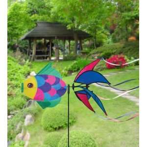  Skydog Damsel Fish Wind Spinner   Windwheel Patio, Lawn & Garden