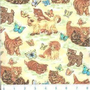   Friends Butterflies Peach Fabric By The Yard Arts, Crafts & Sewing
