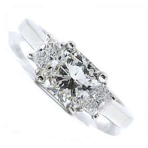  2.30ct Princess Diamond Engagement Ring 14k Gold Jewelry