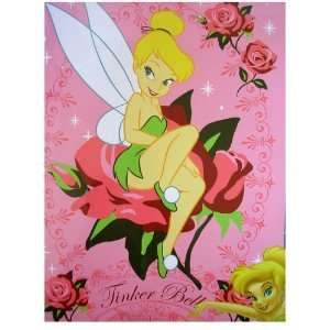  Disney Princess Tinkerbell Tinker Bell Large Blanket Throw 