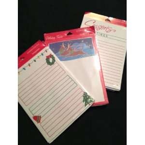  Holiday Writing Tablet (30 Sheets) assorted designs (3 pk 