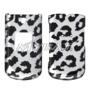 SAMSUNG R311 Axle Black Leopard 2D Silver Skin Phone Protector Cover