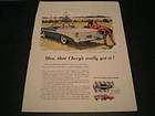 1956 Chevrolet Chevy Bel Air Convertible Car Ad Track