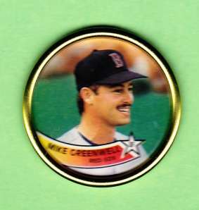 1989 Topps COIN Mike Greenwell #41 Boston Red Sox  