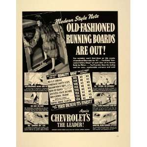  1941 Ad Chevrolet Chevy Vintage Car Auto Running Boards 