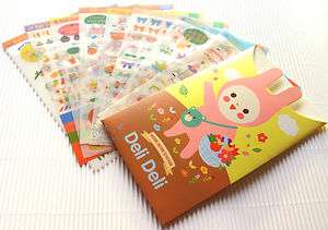   Rabbit Bunny PVC Scrapbooking Card Diary Scheduler Decorative Sticker