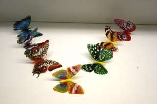   30 pcs Artificial COLOR Butterfly Wedding Fridge Magnet MULIT  