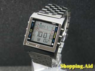 Metal TV/DVD Remote Control with Backlight Mens Watch  