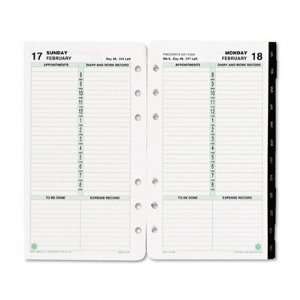  Day Timer Recycled 2 Page/Week Wire bound Planner Refill 