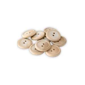  1 Wood Craft Buttons Arts, Crafts & Sewing