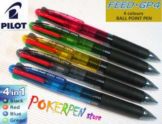 Pilot FEED GP 4 RED Ballpoint ball point pen 4 in 1  