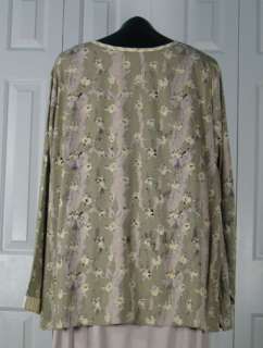   Combo Jacket / Shirt   Flower Garden w/ Straw Ticking Size 2G  