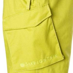 NEW 686 CONTINUUM SNOWBOARD PANTS Acid (Yellow/Green) Medium Mens M 