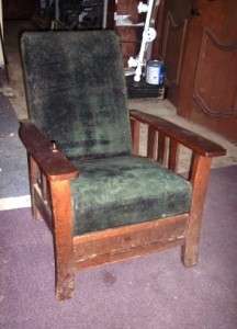 VINTAGE MISSION RECLINING CHAIR W/ FOOT REST STICKLEY ?  
