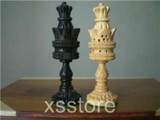 RARE CARVING CHESSMEN LOTUS CHESS SET HAND CARVED ANTIQUE GIFT SALE 