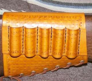 MARLIN~HENRY~MOSSBERG~LEATHER AMMO CUFF~HANDMADE FOR 30 30 CALIBER 