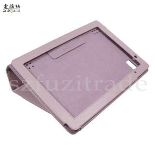 Pink PU Leather Case Stand Holder Cover For Acer Iconia A500 A501 