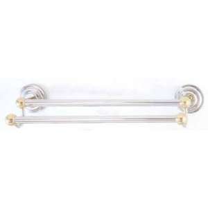 Allied Brass Accessories PQN 72 30 30 Double Towel Bar Satin Chrome
