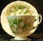 Adderley Teacup and Saucer Provincial Flowers Dogwood tea cup and 