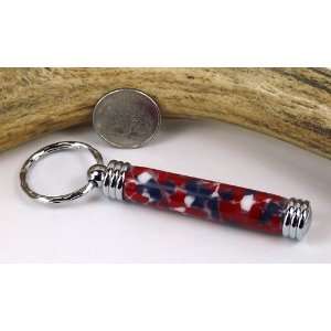  Patriotic Confetti Acrylic Toothpick Holder With a Chrome 