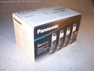 NEW Panasonic KX TG9344T 6.0 Digital 4 Wireless Handsets 1Line 