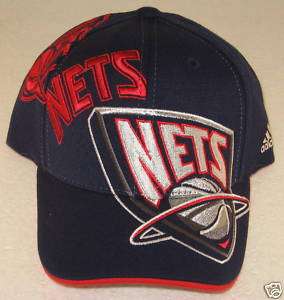 NBA New Jersey Nets Youth OSFA Fitted Hat By Adidas  