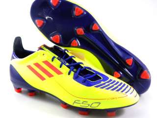 Adidas F50 Adizero TRX Fg Neon Yellow Purple Soccer Futball Cleats 