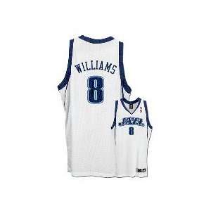   Williams Utah Jazz #8 Authentic Adidas NBA Basketball Jersey (White