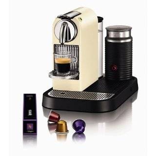   60s White Automatic Espresso Machine with Aeroccino Milk Frother