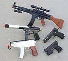 NEW LOT 5 AIRSOFT GUN AK47 RIFLE UZI SHOTGUN PISTOL SPRING HAND GUNS W 