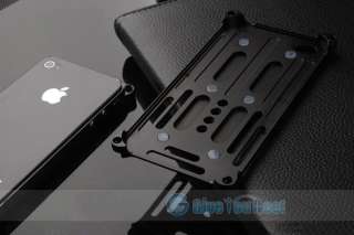 Black Luxury Aluminum Cleave Metal Durable Bumper Case Cover For 